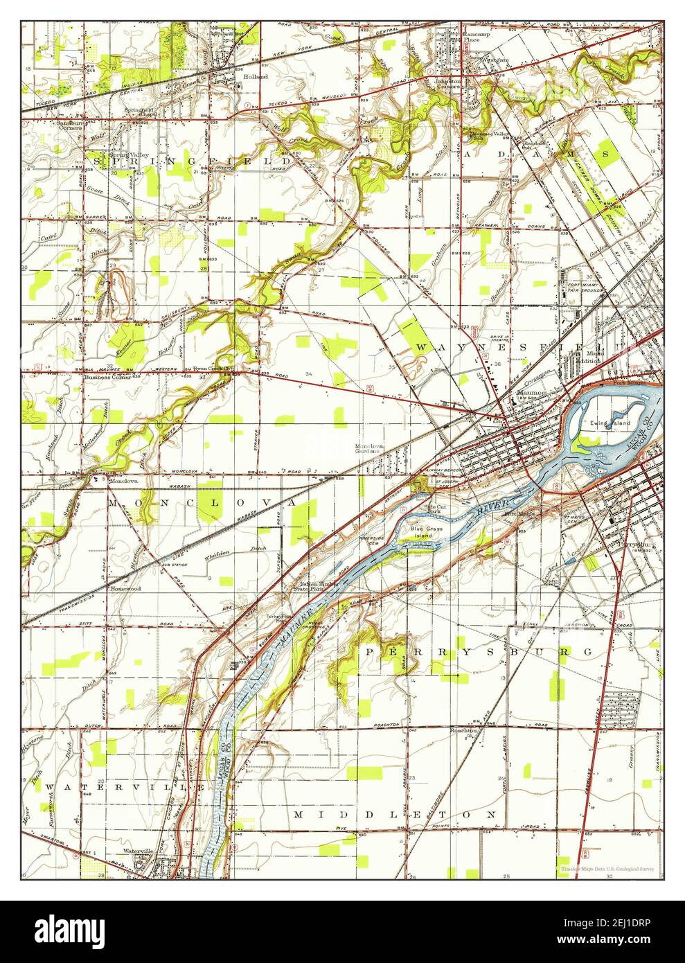 Map of maumee ohio hires stock photography and images Alamy