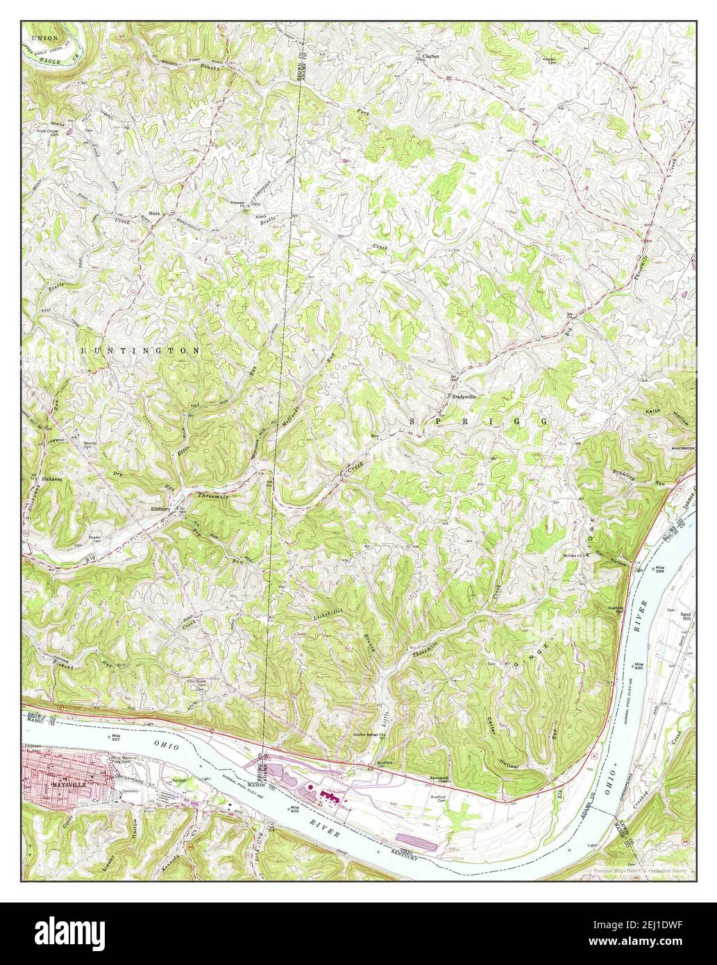 Map of maysville hires stock photography and images Alamy