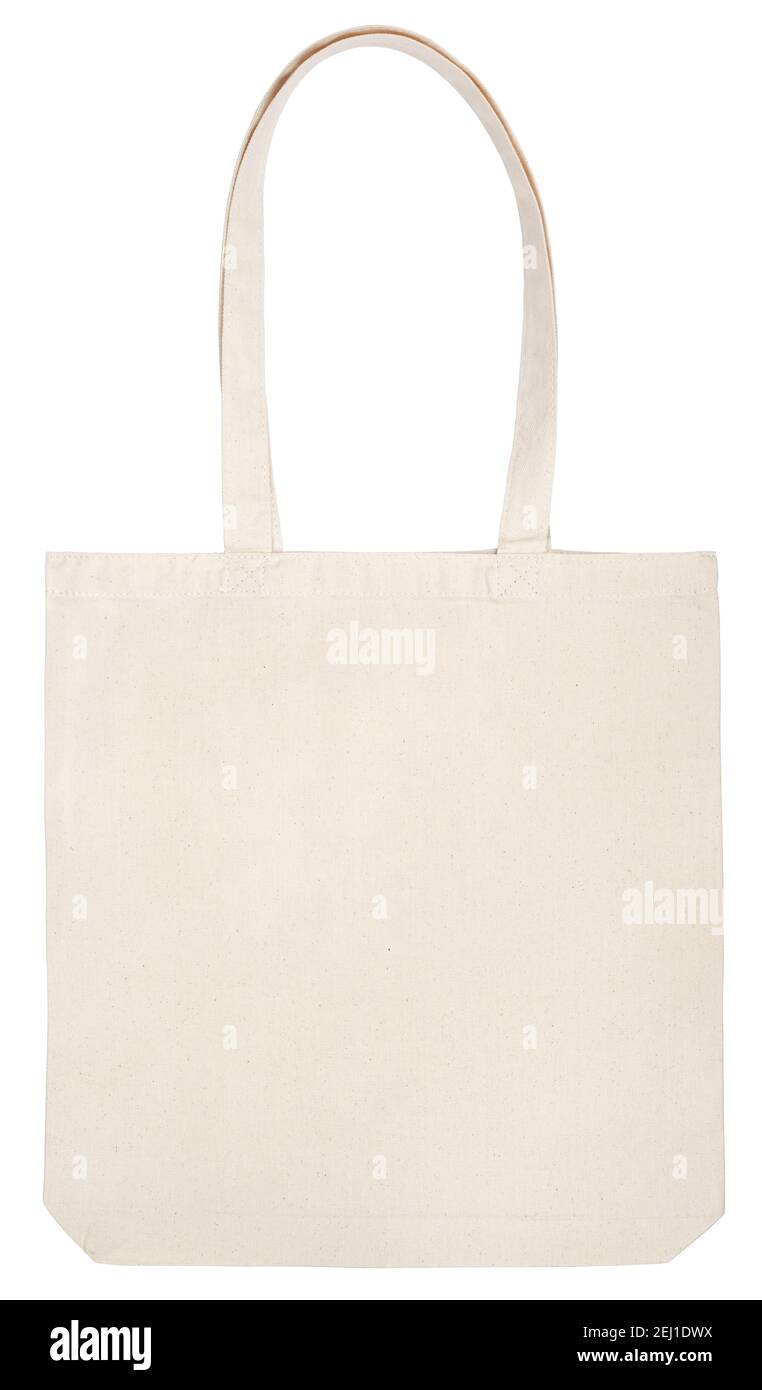 fabric bag isolated on white background with clipping path Stock Photo
