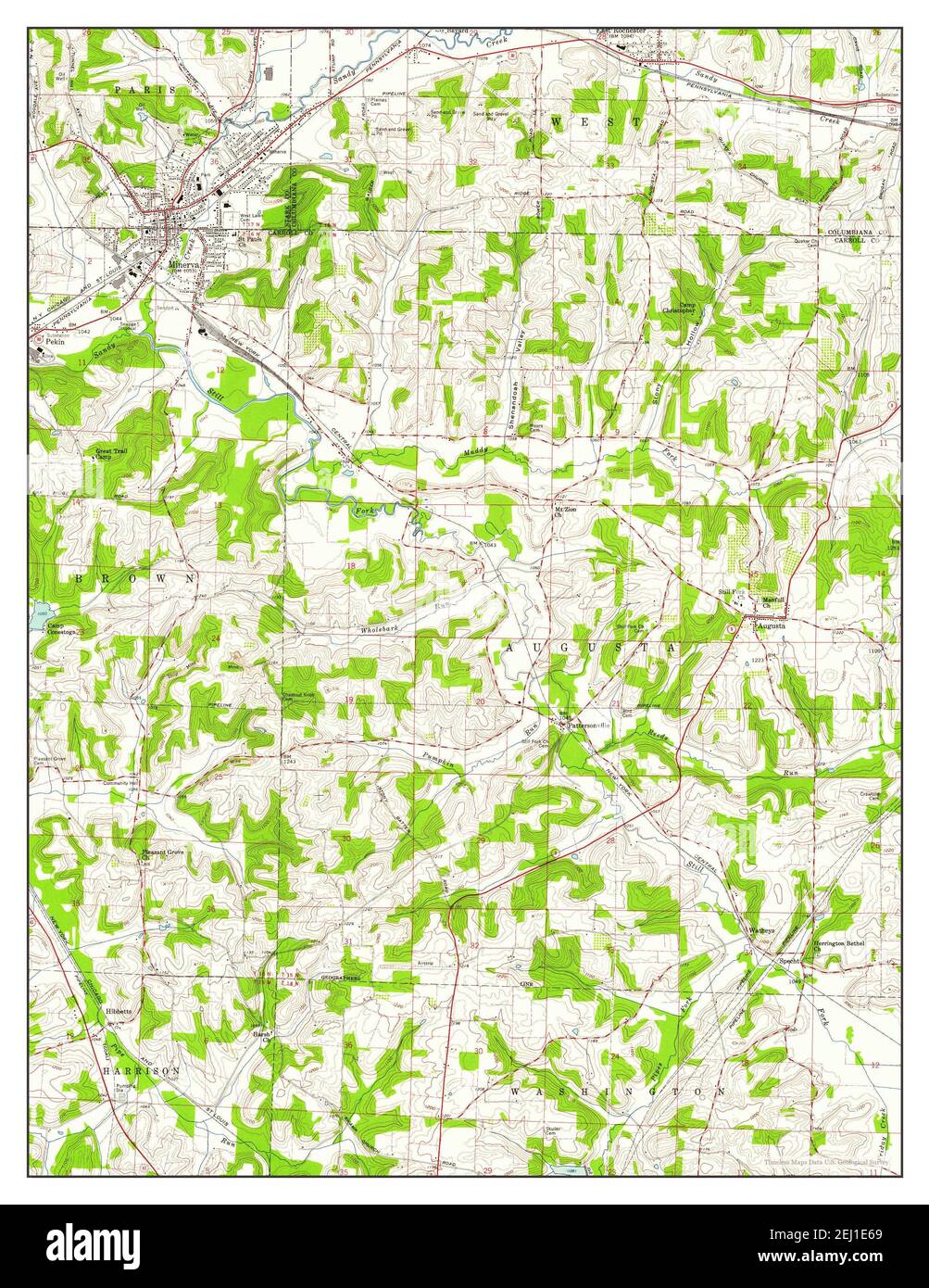 Minerva ohio map hires stock photography and images Alamy
