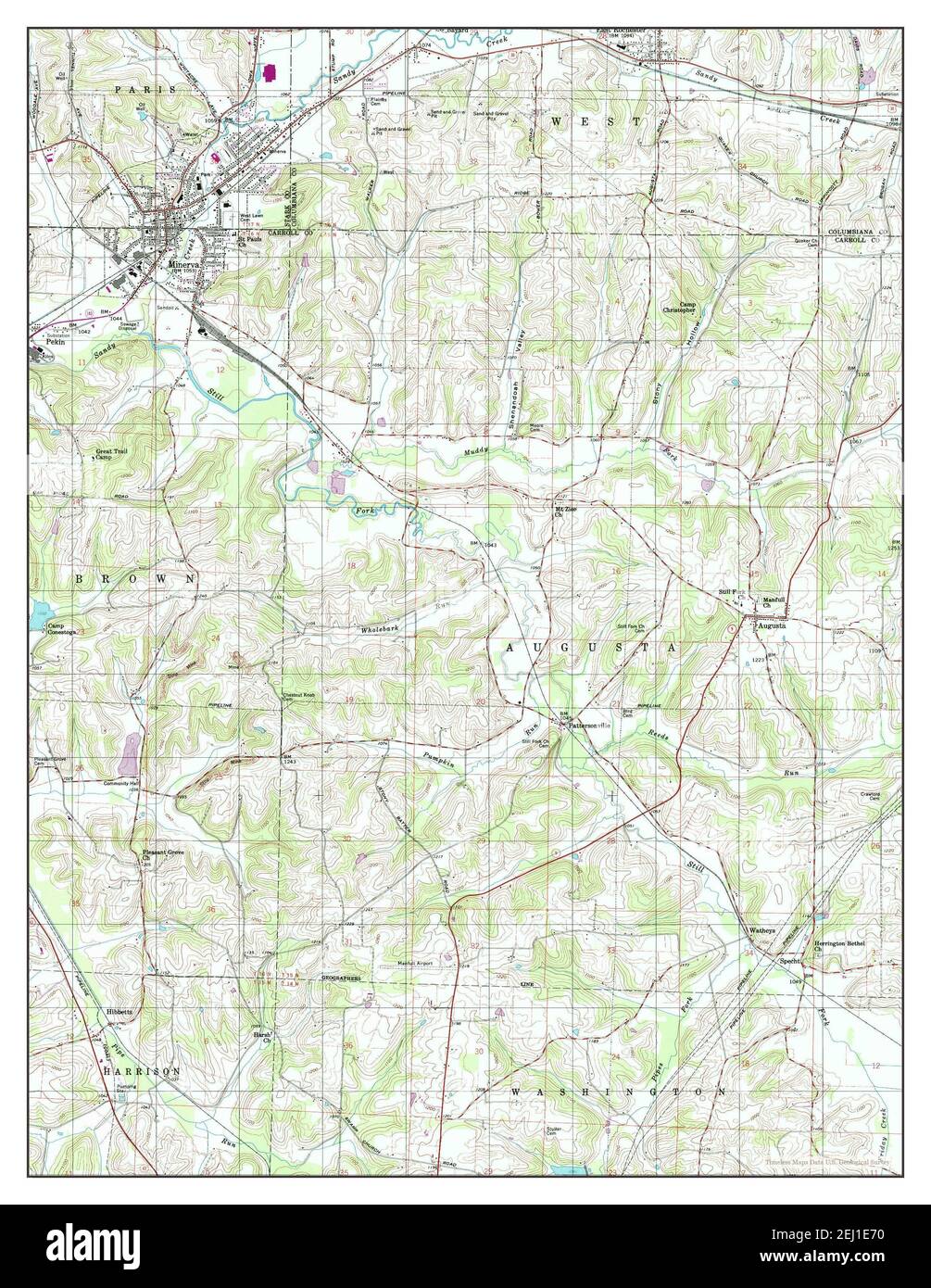 Minerva ohio map Cut Out Stock Images & Pictures Alamy
