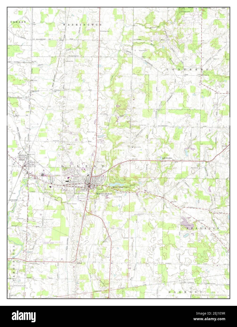 Mount gilead map hires stock photography and images Alamy