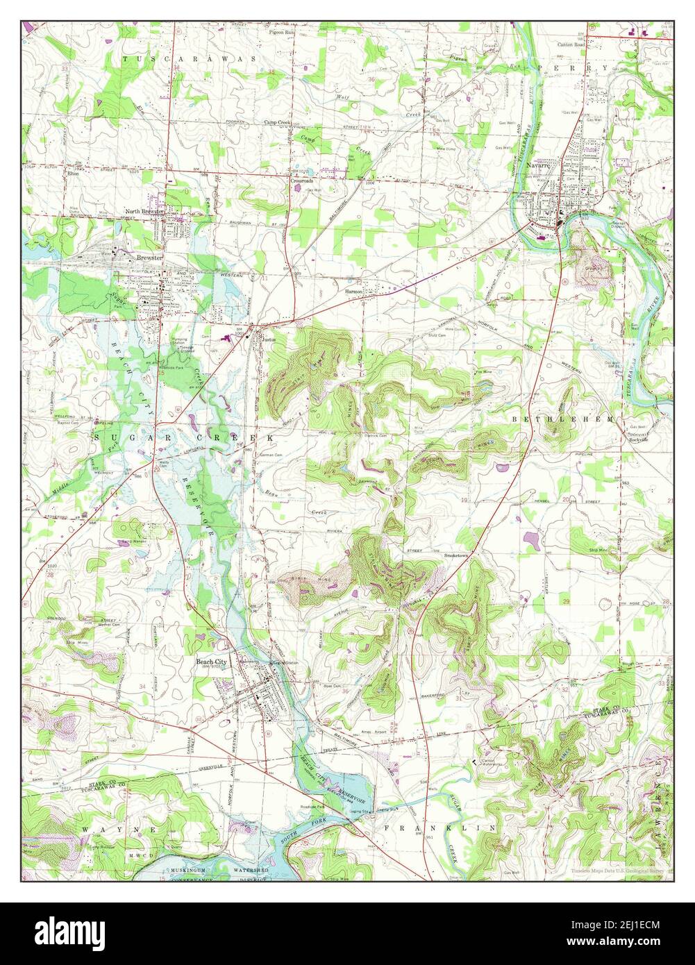 Map of navarre ohio hires stock photography and images Alamy