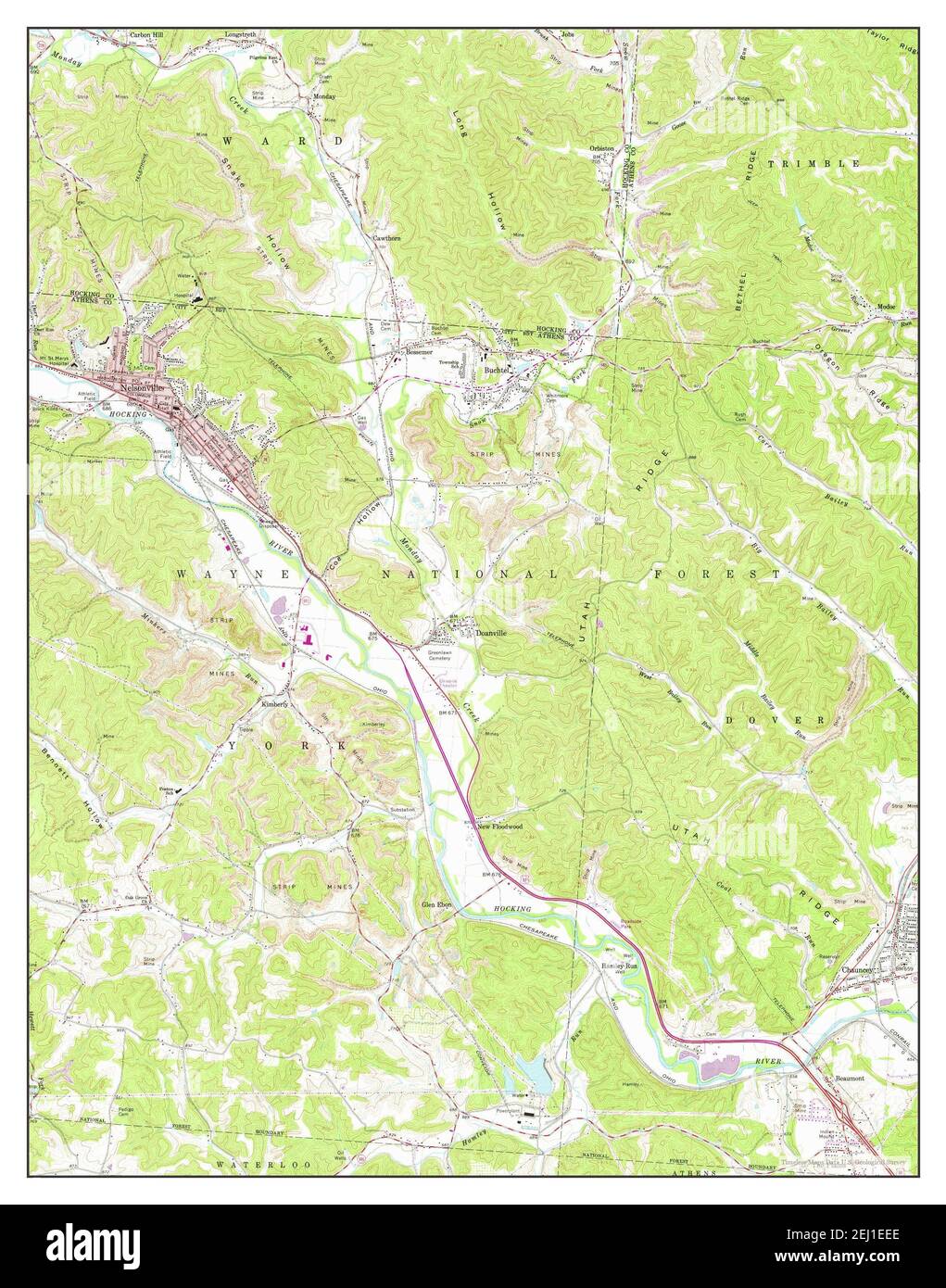 Map of nelsonville Cut Out Stock Images & Pictures Alamy