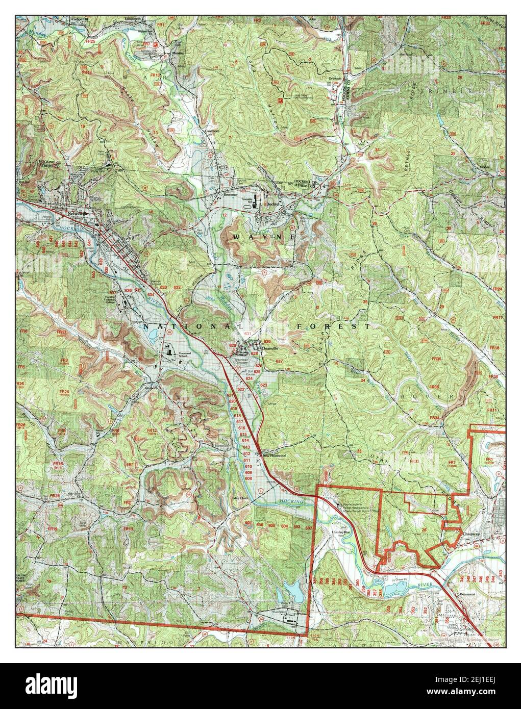 Map of nelsonville ohio Cut Out Stock Images & Pictures Alamy