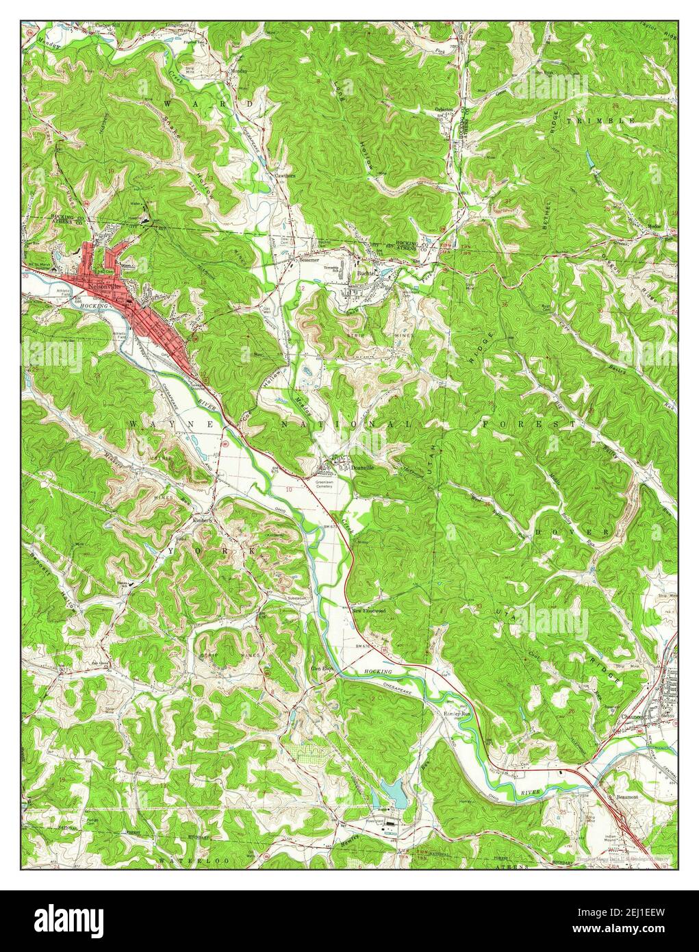Map Of Nelsonville High Resolution Stock Photography and Images Alamy
