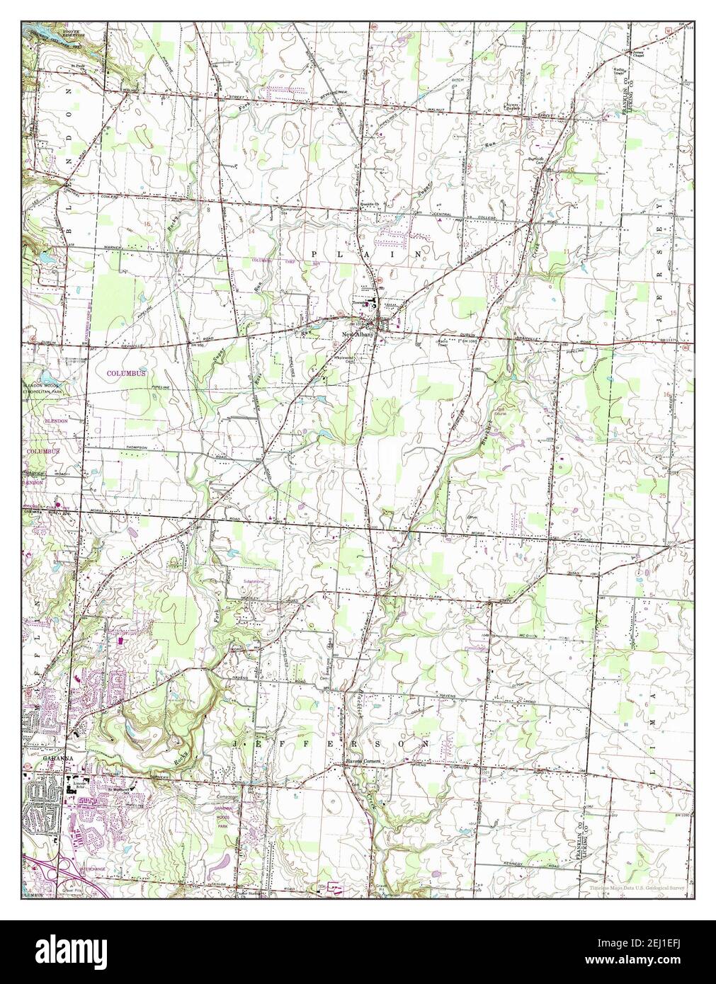 New Albany, Ohio, map 1966, 1:24000, United States of America by 