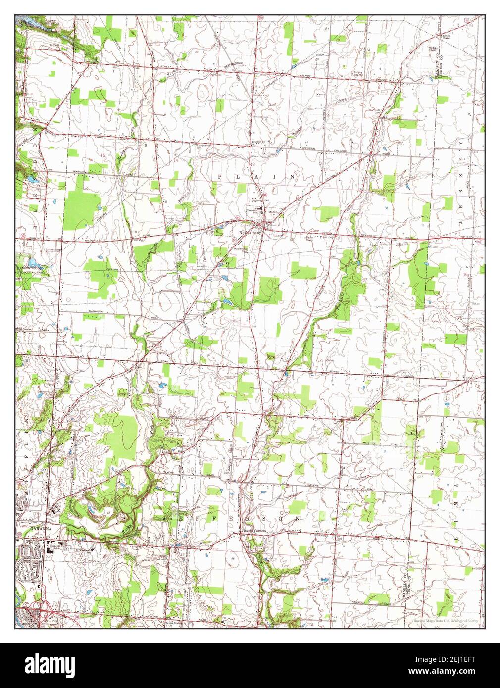 New Albany Ohio Map New Albany, Ohio, Map 1966, 1:24000, United States Of America By Timeless  Maps, Data U.s. Geological Survey Stock Photo - Alamy