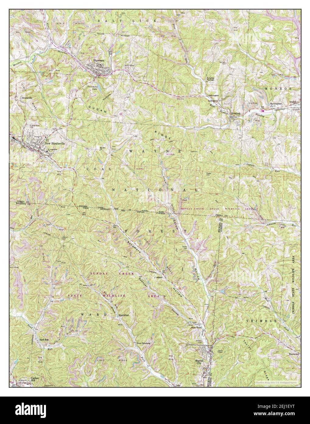 Map of new straitsville ohio hires stock photography and images Alamy