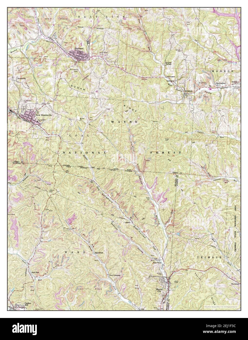 Map of new straitsville ohio hires stock photography and images Alamy