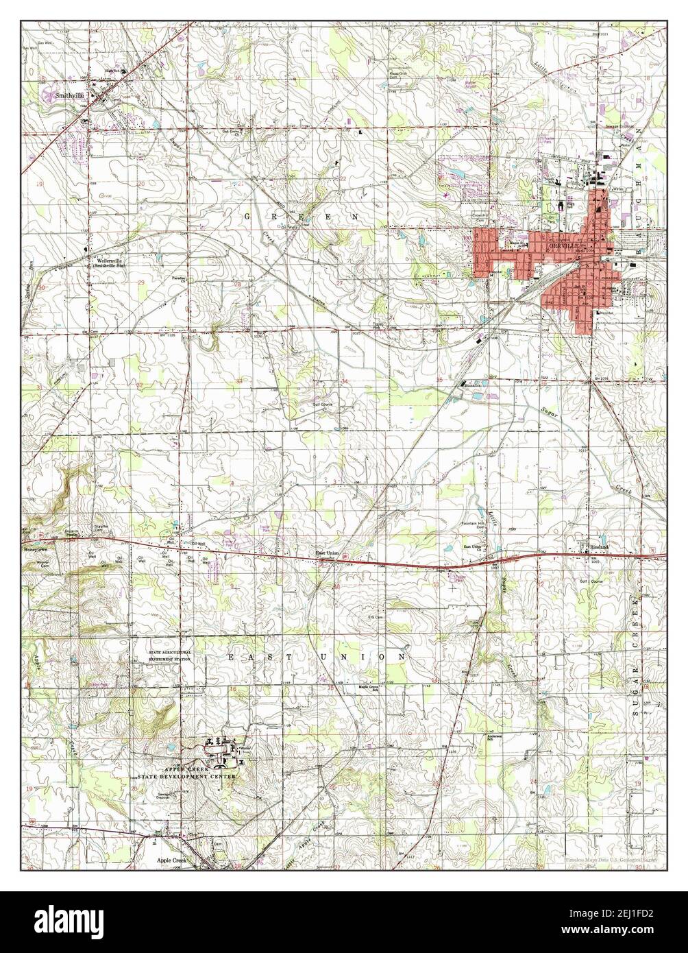 Orrville map hires stock photography and images Alamy