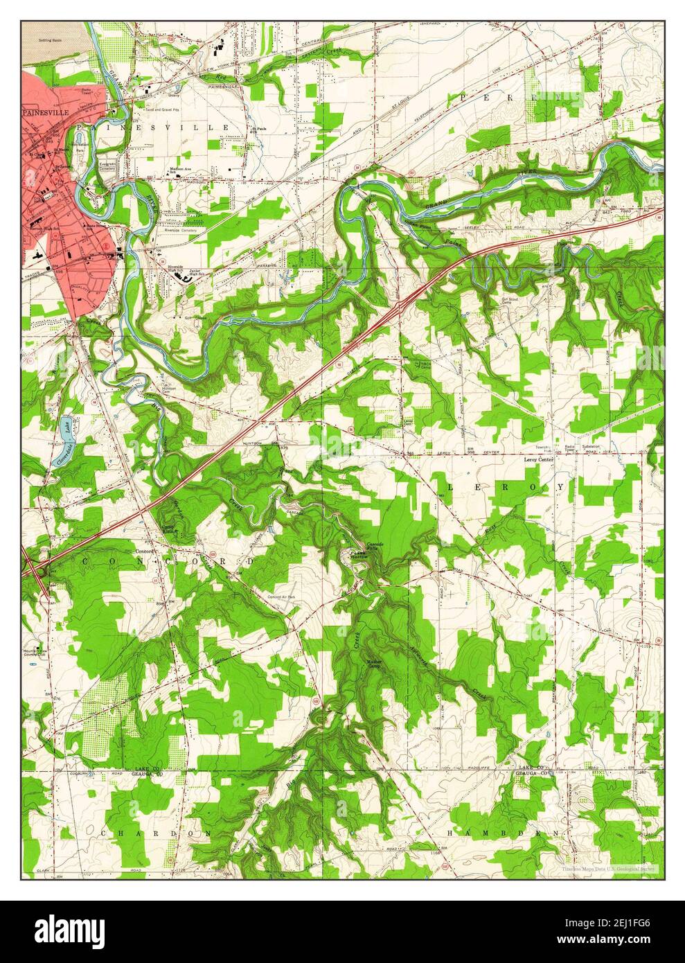 Map of painesville hires stock photography and images Alamy