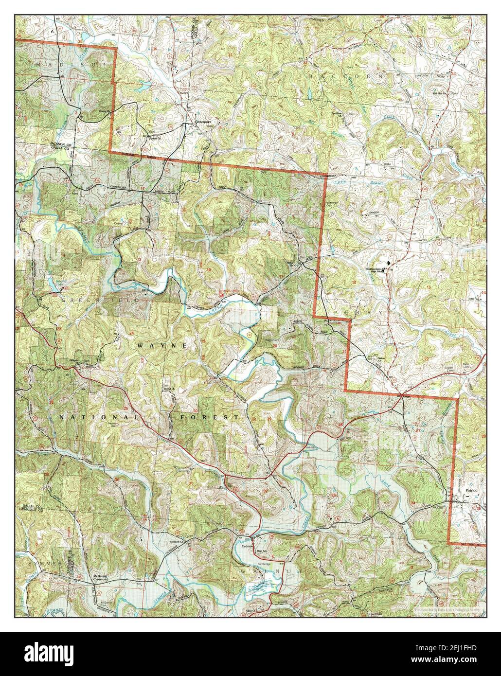 Patriot, Ohio, map 2002, 124000, United States of America by Timeless