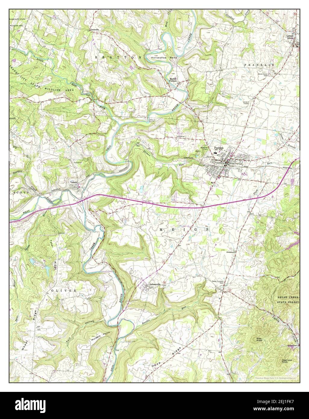 Map Of Peebles High Resolution Stock Photography and Images Alamy