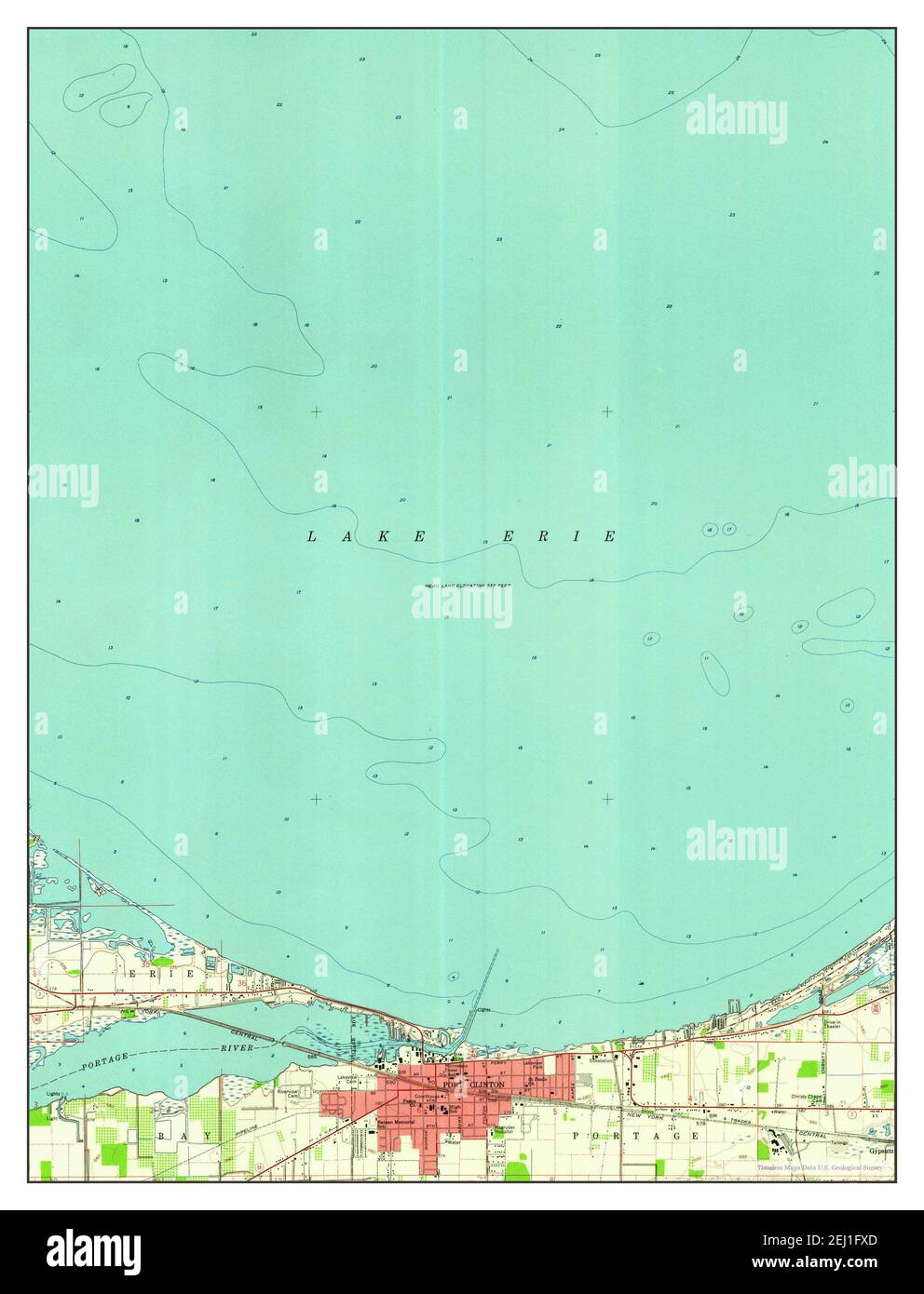 Port Clinton Ohio Map Port Clinton Ohio Map High Resolution Stock Photography And Images - Alamy