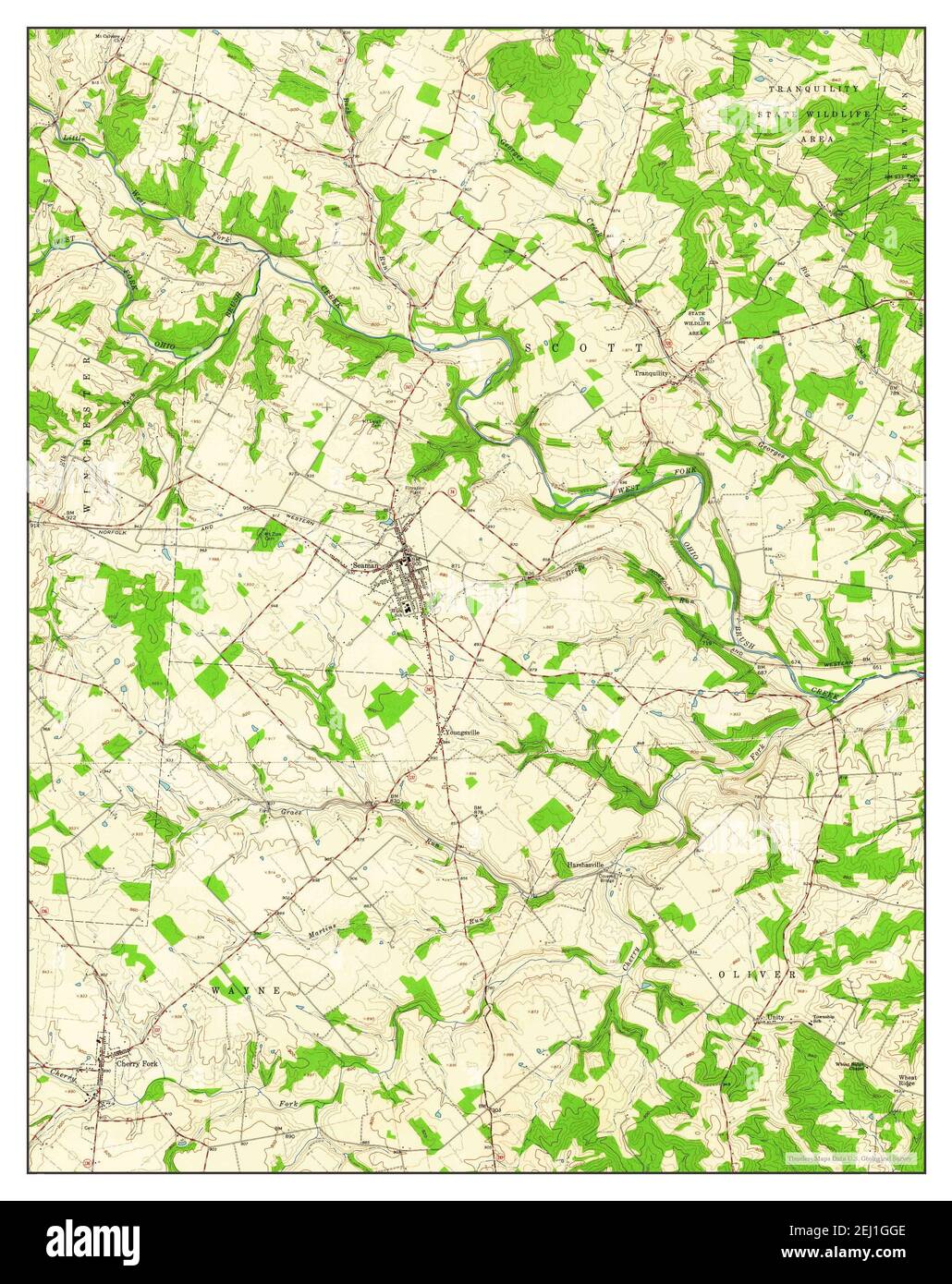 Seaman ohio map Cut Out Stock Images & Pictures Alamy