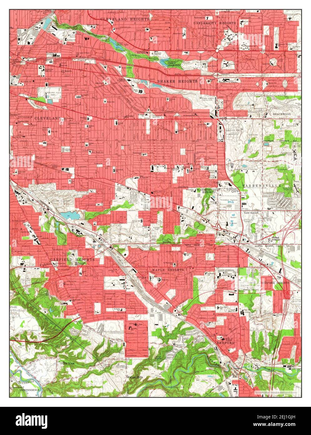 Map of shaker heights hires stock photography and images Alamy