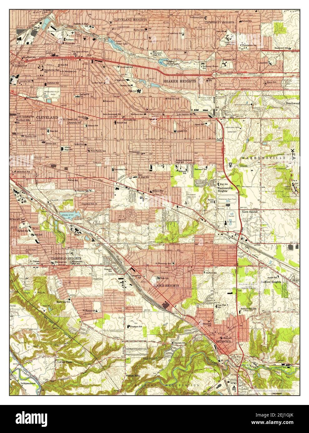 Shaker heights map Cut Out Stock Images & Pictures Alamy