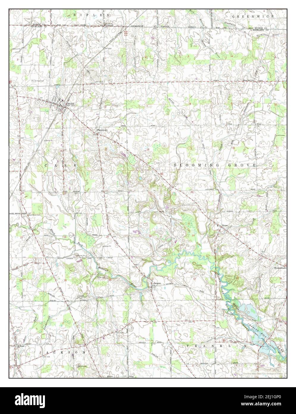 Map of shiloh hires stock photography and images Alamy