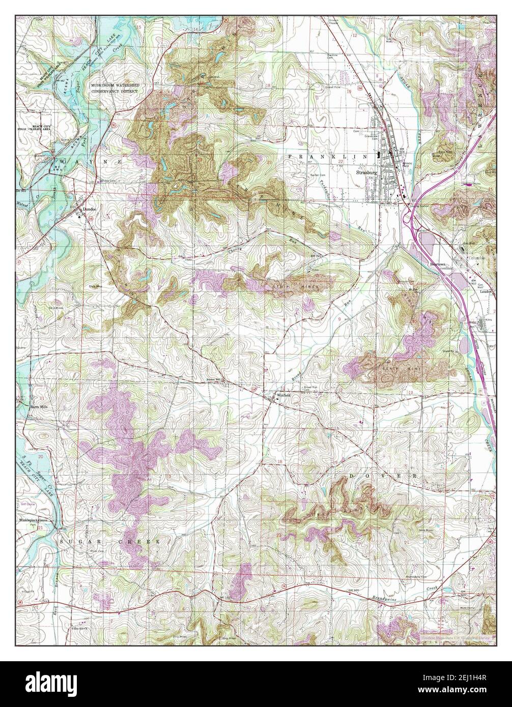 Strasburg, Ohio, map 1994, 124000, United States of America by