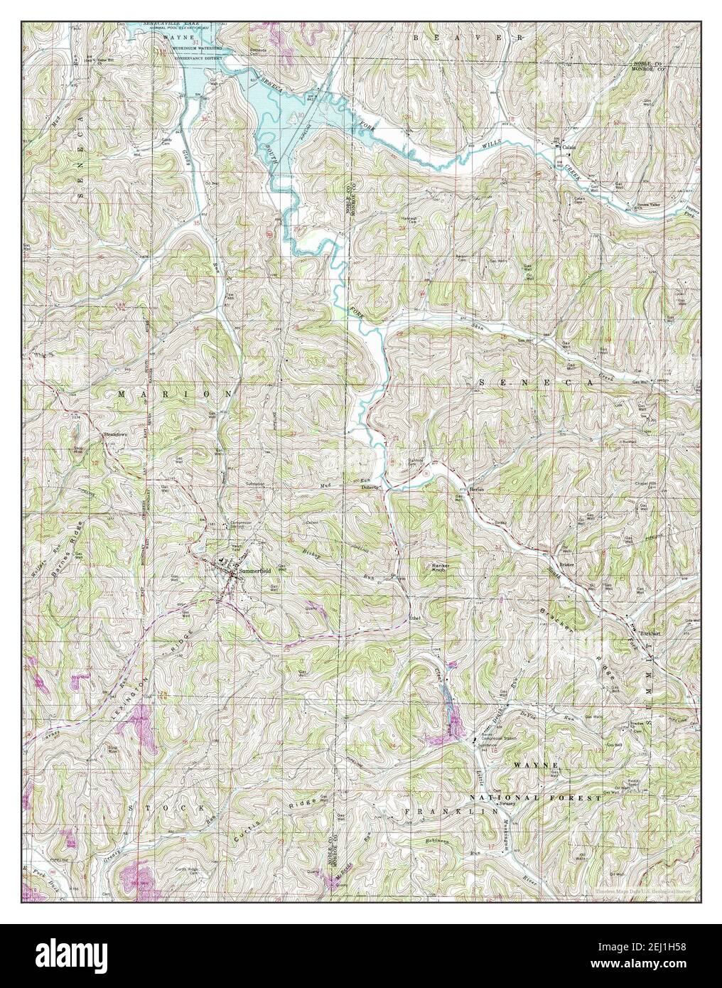 Summerfield, Ohio, map 1994, 124000, United States of America by