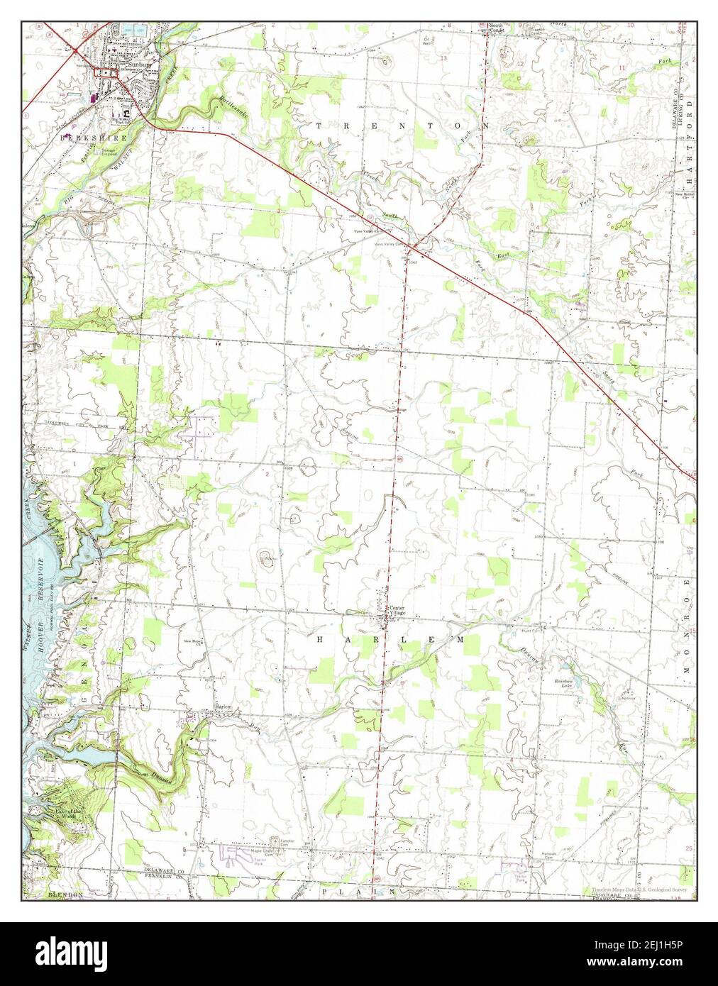 Sunbury, Ohio, map 1967, 124000, United States of America by Timeless Maps, data U.S