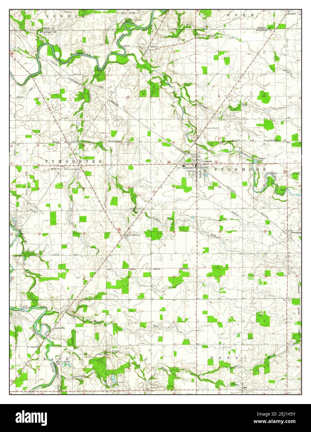 Sycamore, Ohio, map 1960, 124000, United States of America by Timeless
