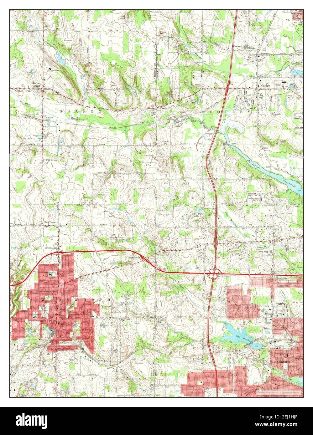 Wadsworth, Ohio, map 1969, 124000, United States of America by