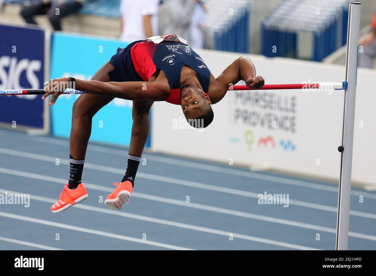AUBATIN William of Amiens Uc then Finale high jump during the French Indoor  Athletics Championships 2021 on February 20, 2021 at Stadium Miramas  Metropole in Miramas, France - Photo Laurent Lairys / DPPI Stock Photo -  Alamy