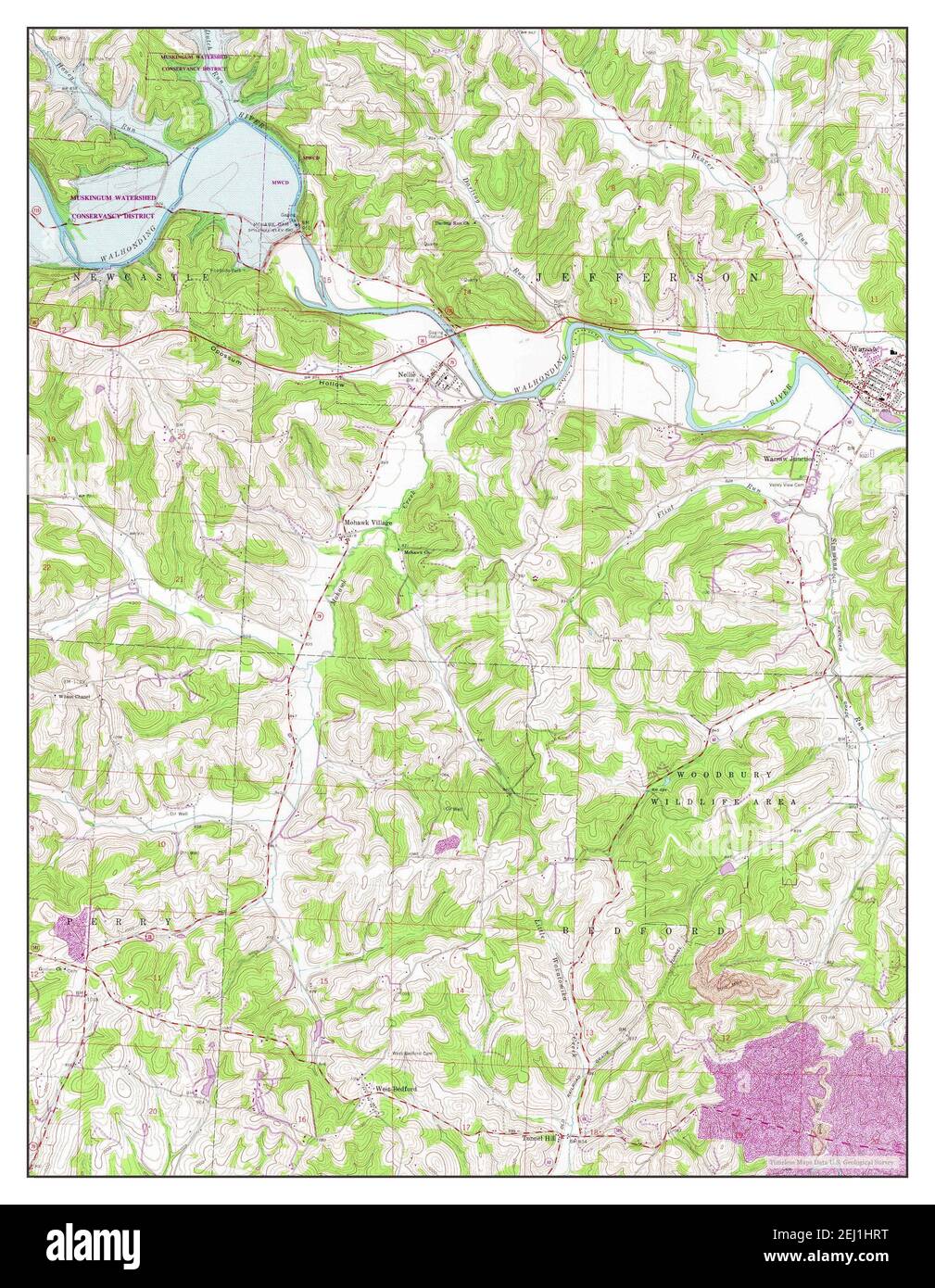 Warsaw ohio map hires stock photography and images Alamy