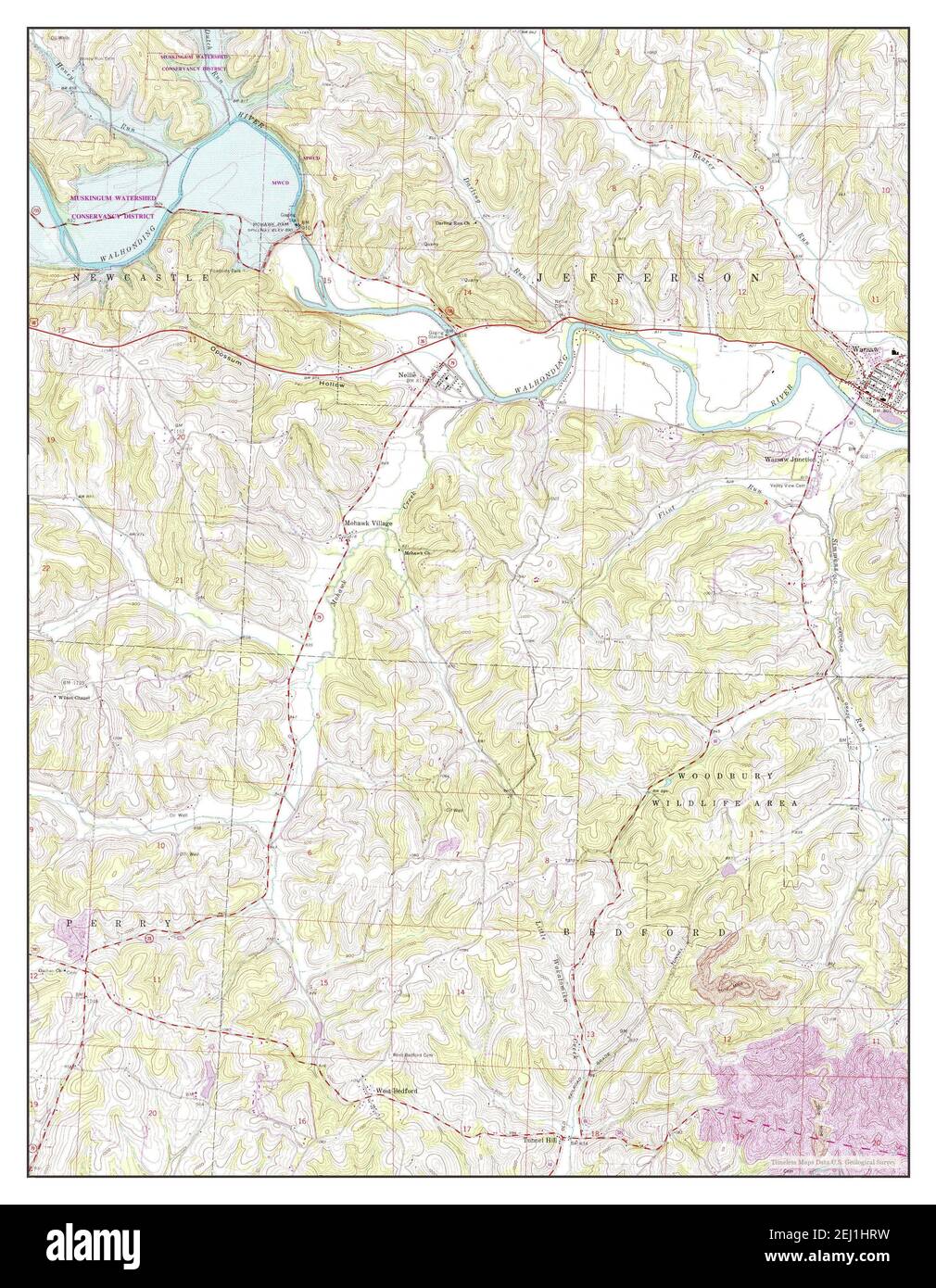 Warsaw ohio map hires stock photography and images Alamy