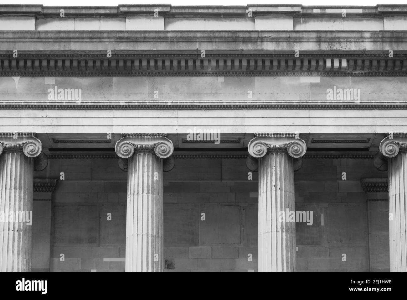 British Museum Greek Revival Architecture Stock Photo