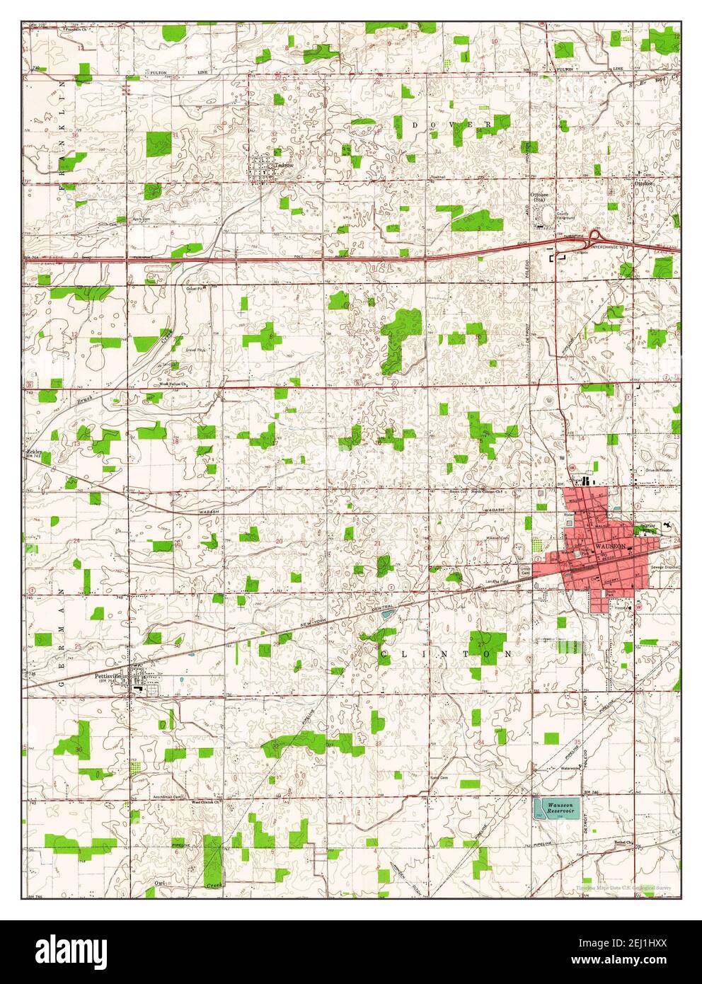 Wauseon ohio map Cut Out Stock Images & Pictures Alamy