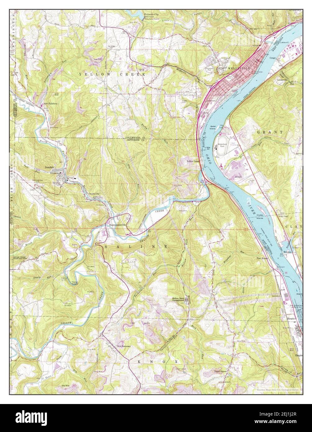 Map of wellsville hires stock photography and images Alamy