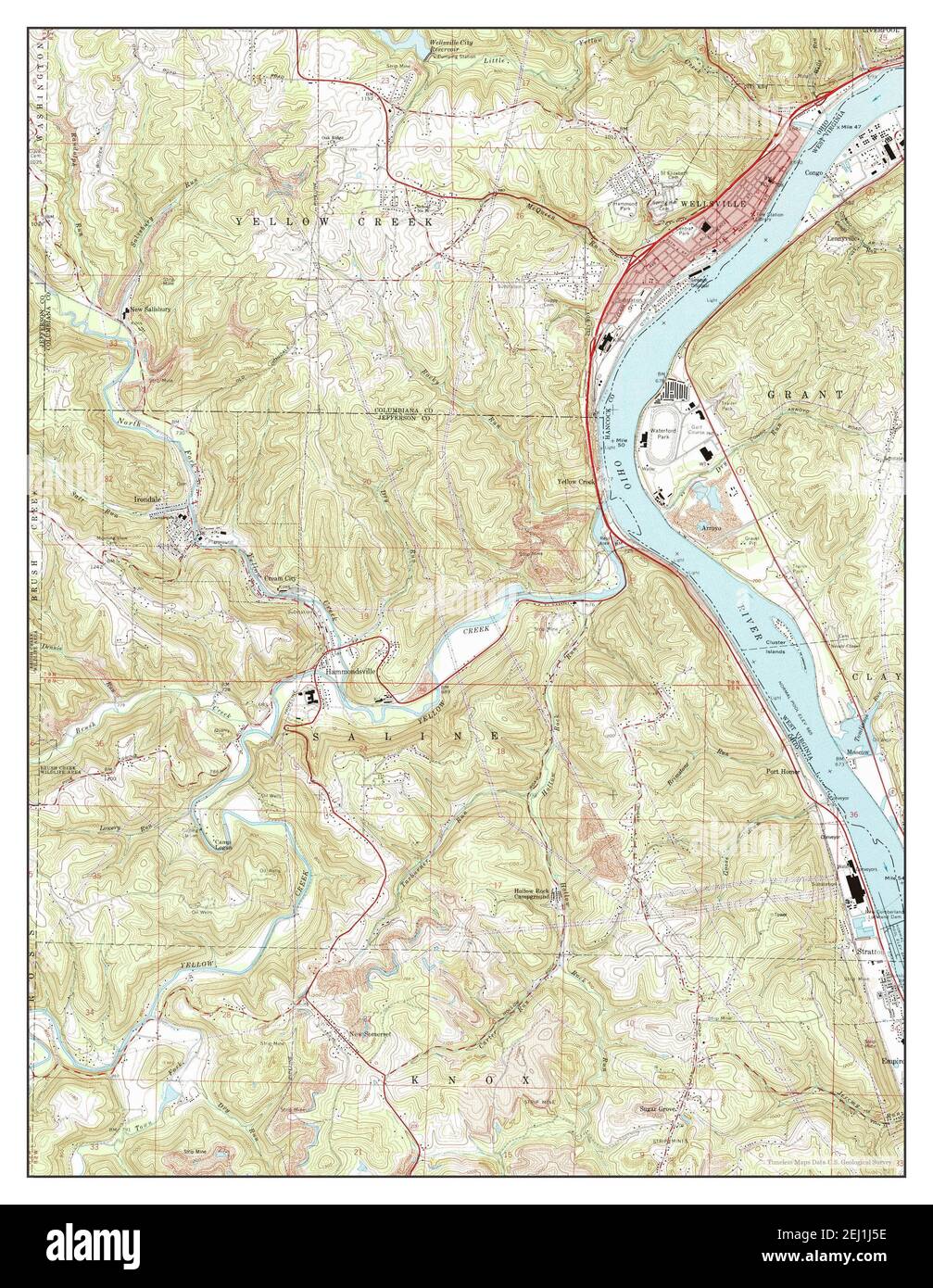 Map of wellsville hires stock photography and images Alamy