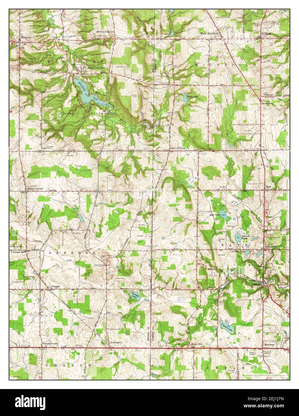 West Richfield, Ohio, map 1953, 1:24000, United States of America by 