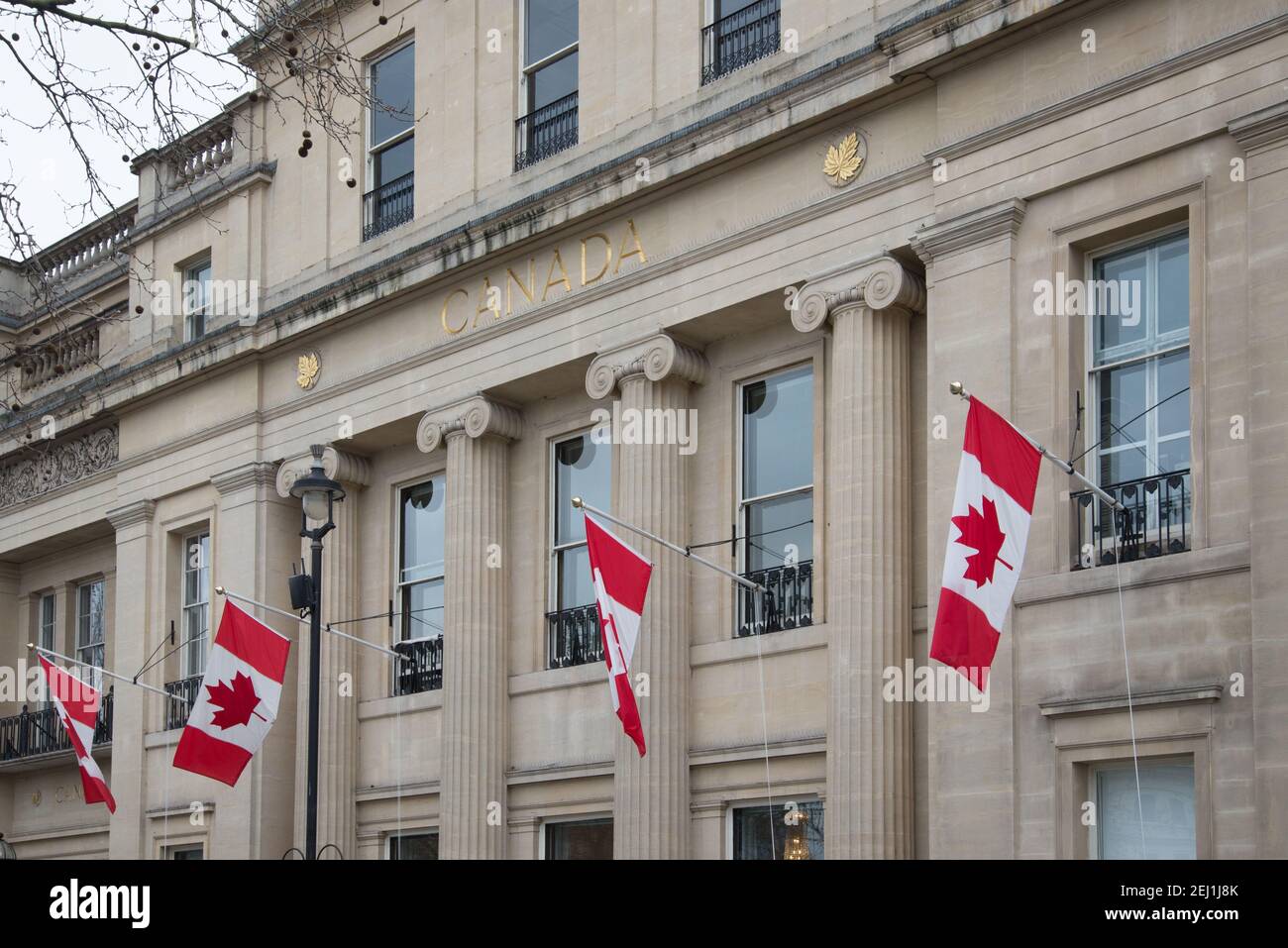 Canada House Canadian Embassy London Stock Photo