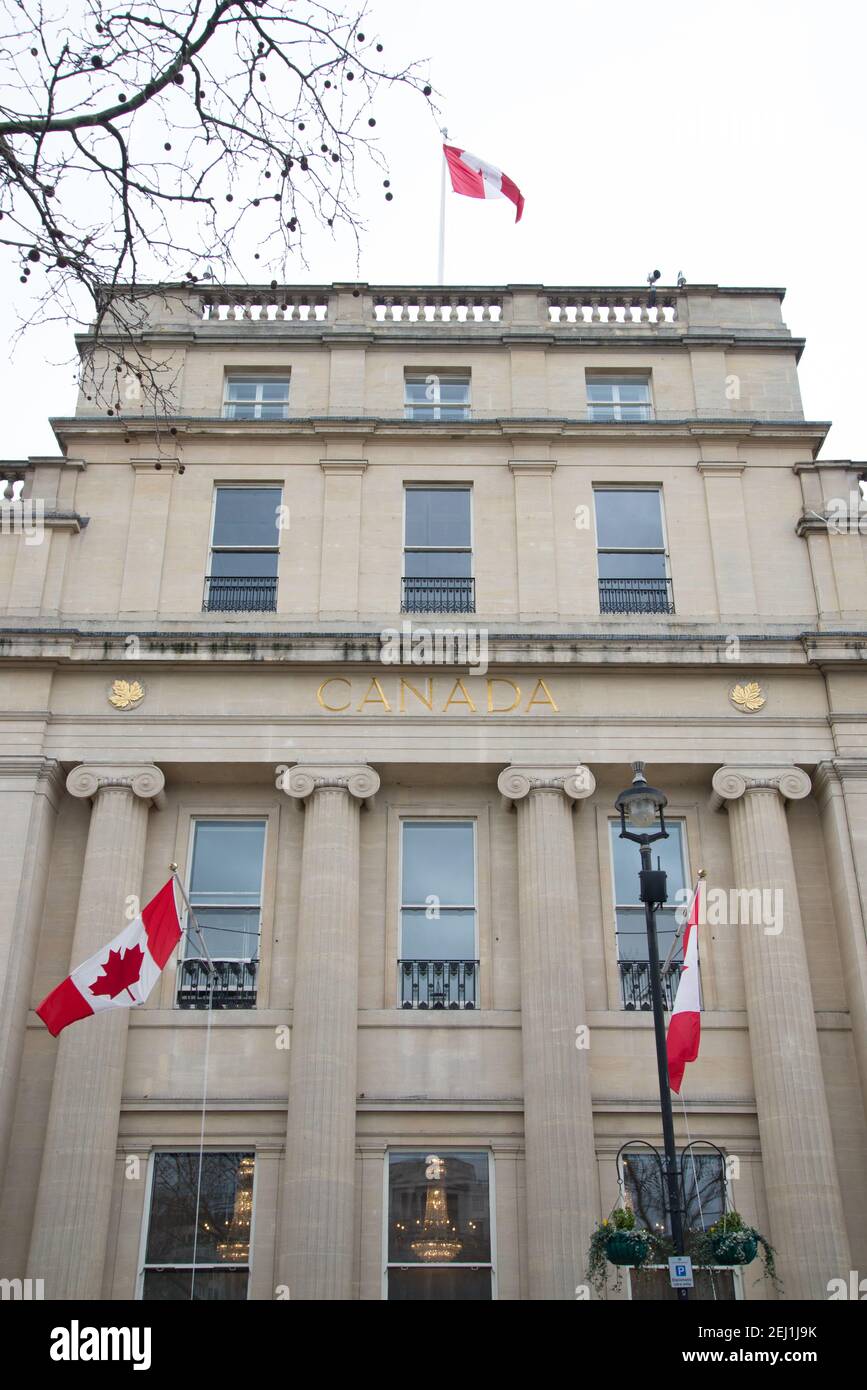 Canada House Canadian Embassy London Stock Photo