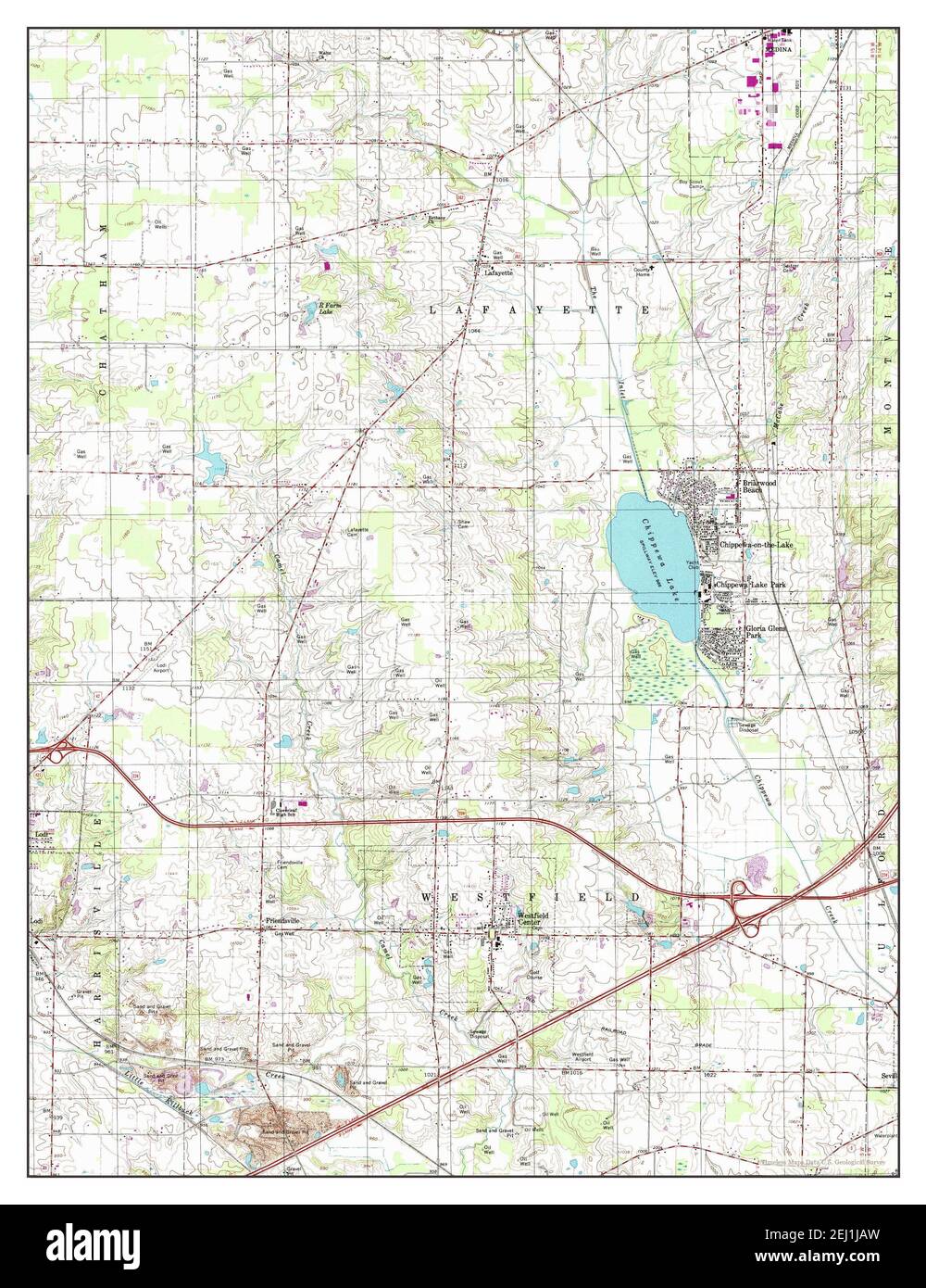 Westfield Center, Ohio, map 1994, 124000, United States of America by