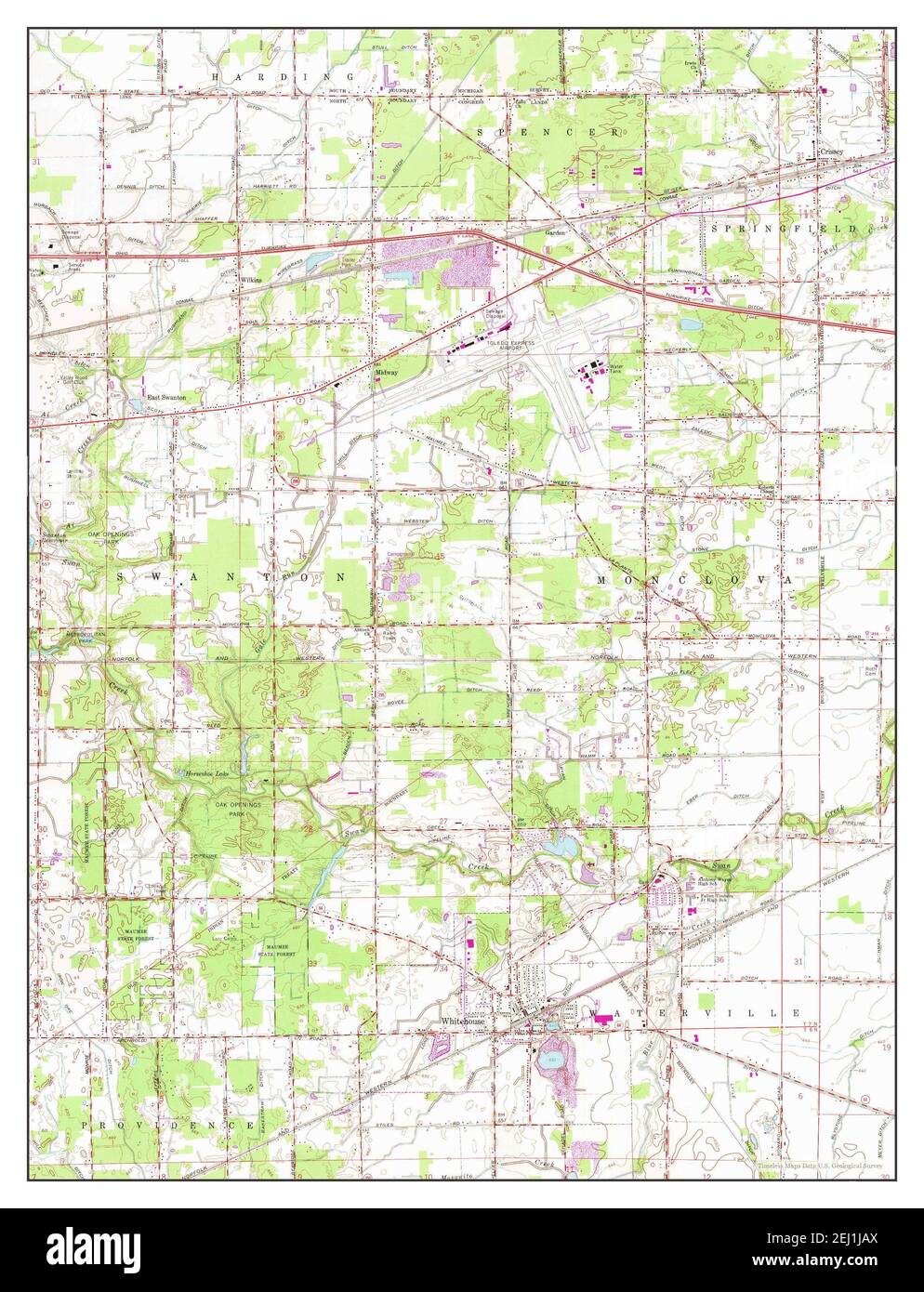 Whitehouse Ohio map 1964 1 24000 - Whitehouse Ohio Map 1964 124000 United States Of America By Timeless Maps Data Us Geological Survey 2EJ1JAX 