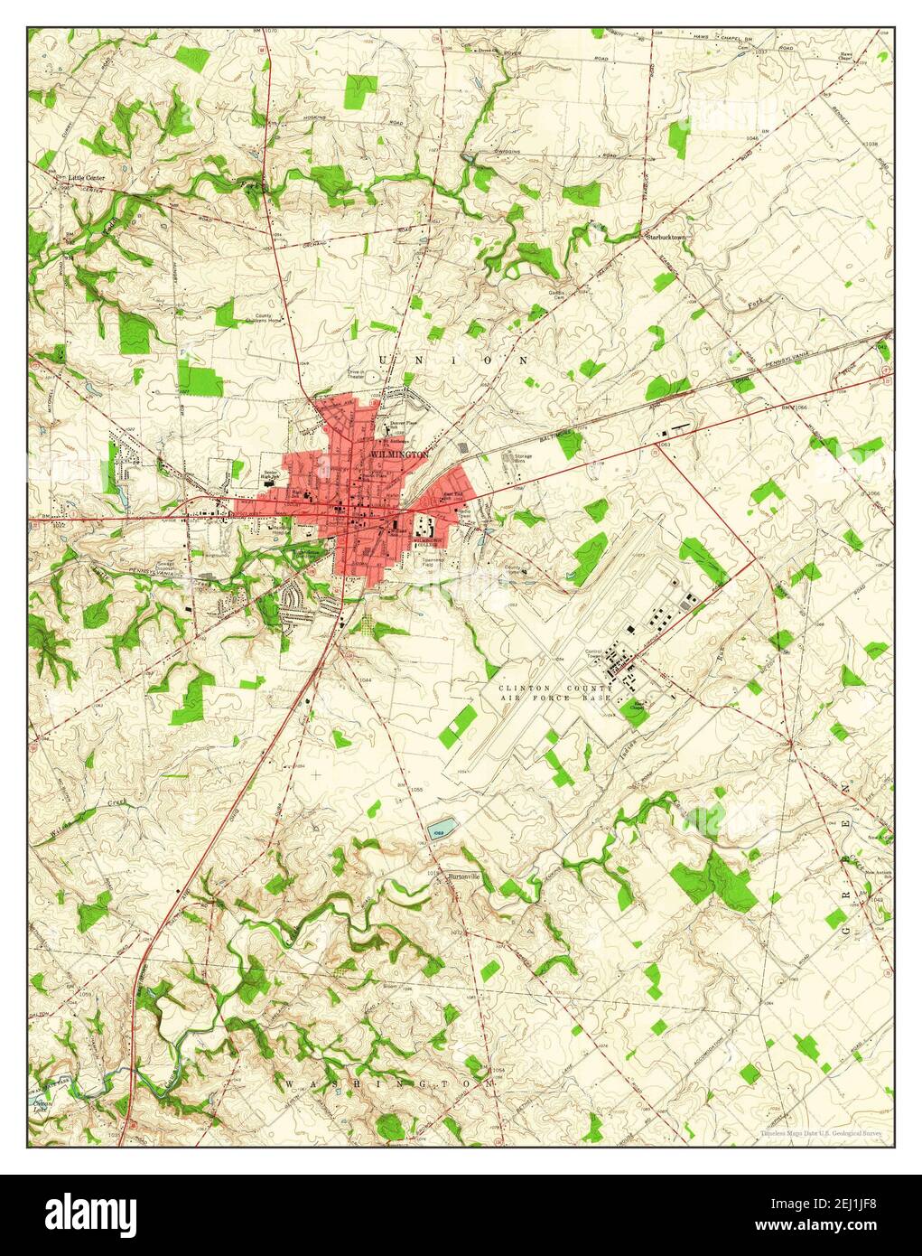 Map of wilmington ohio hires stock photography and images Alamy