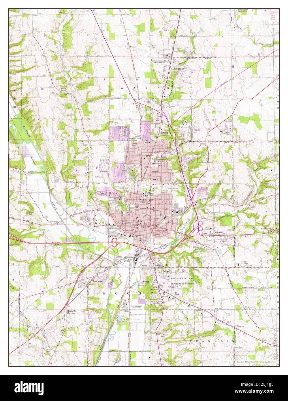 Map of wooster hires stock photography and images Alamy