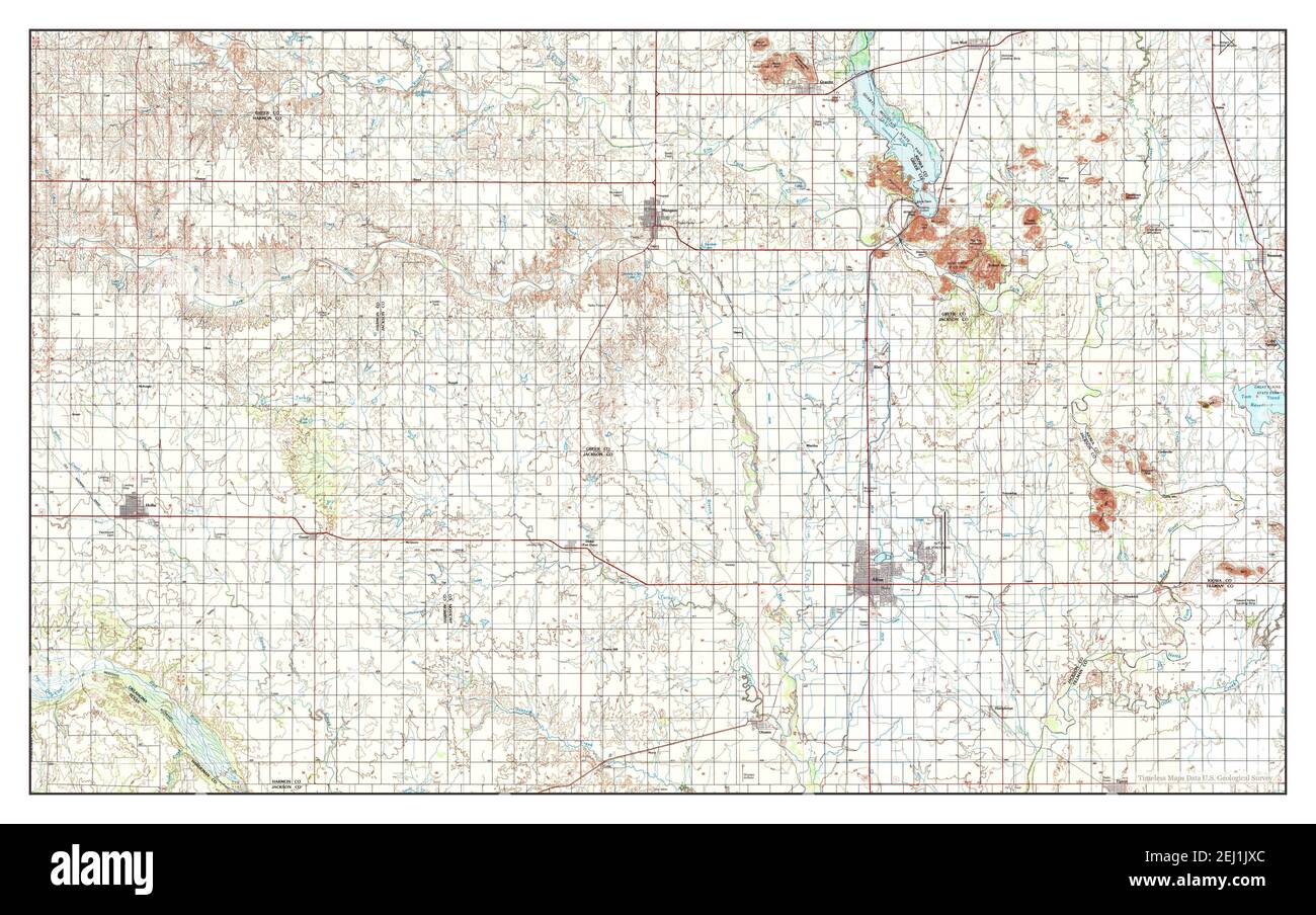 Altus, Oklahoma, map 1985, 1100000, United States of America by