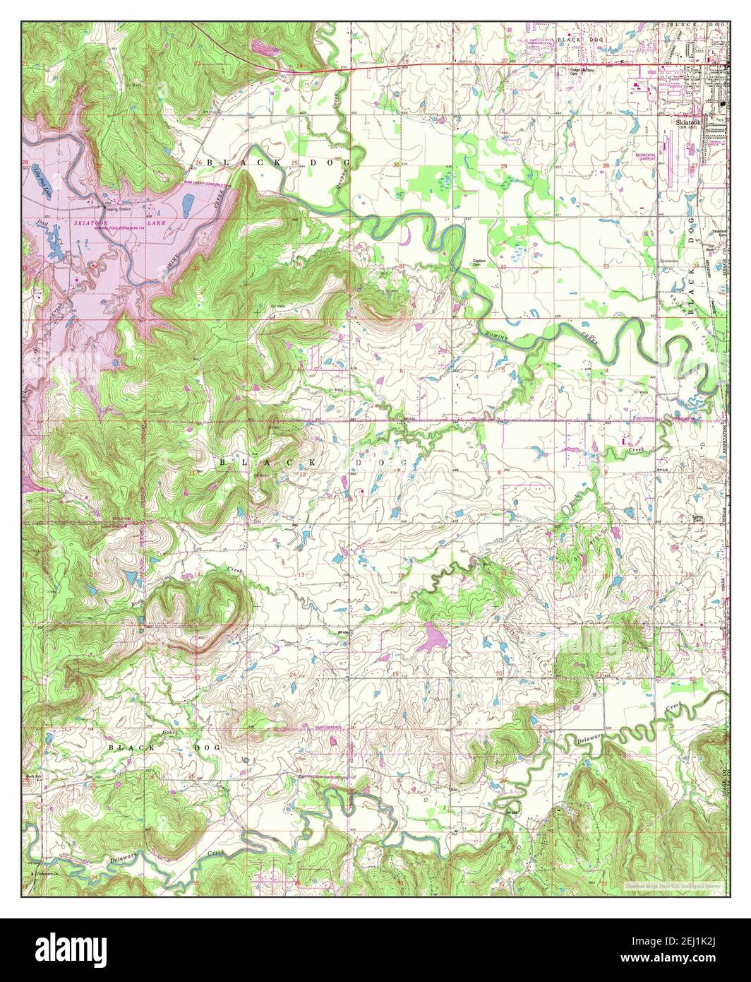 Avant SE, Oklahoma, map 1963, 124000, United States of America by Timeless Maps, data U.S