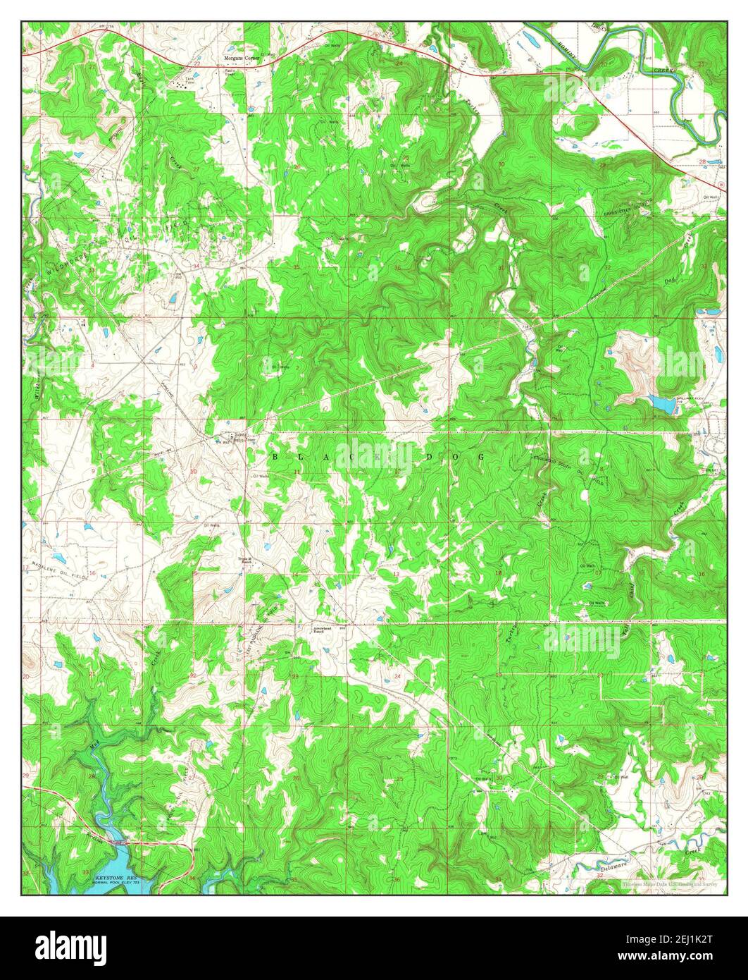 Avant SW, Oklahoma, map 1966, 124000, United States of America by