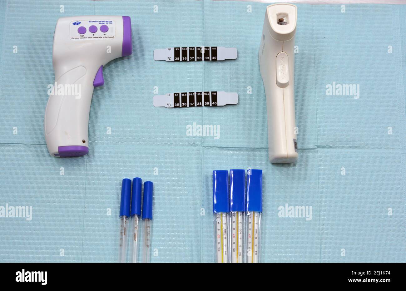 Non contact infrared forehead digital thermometer,. strip contact
