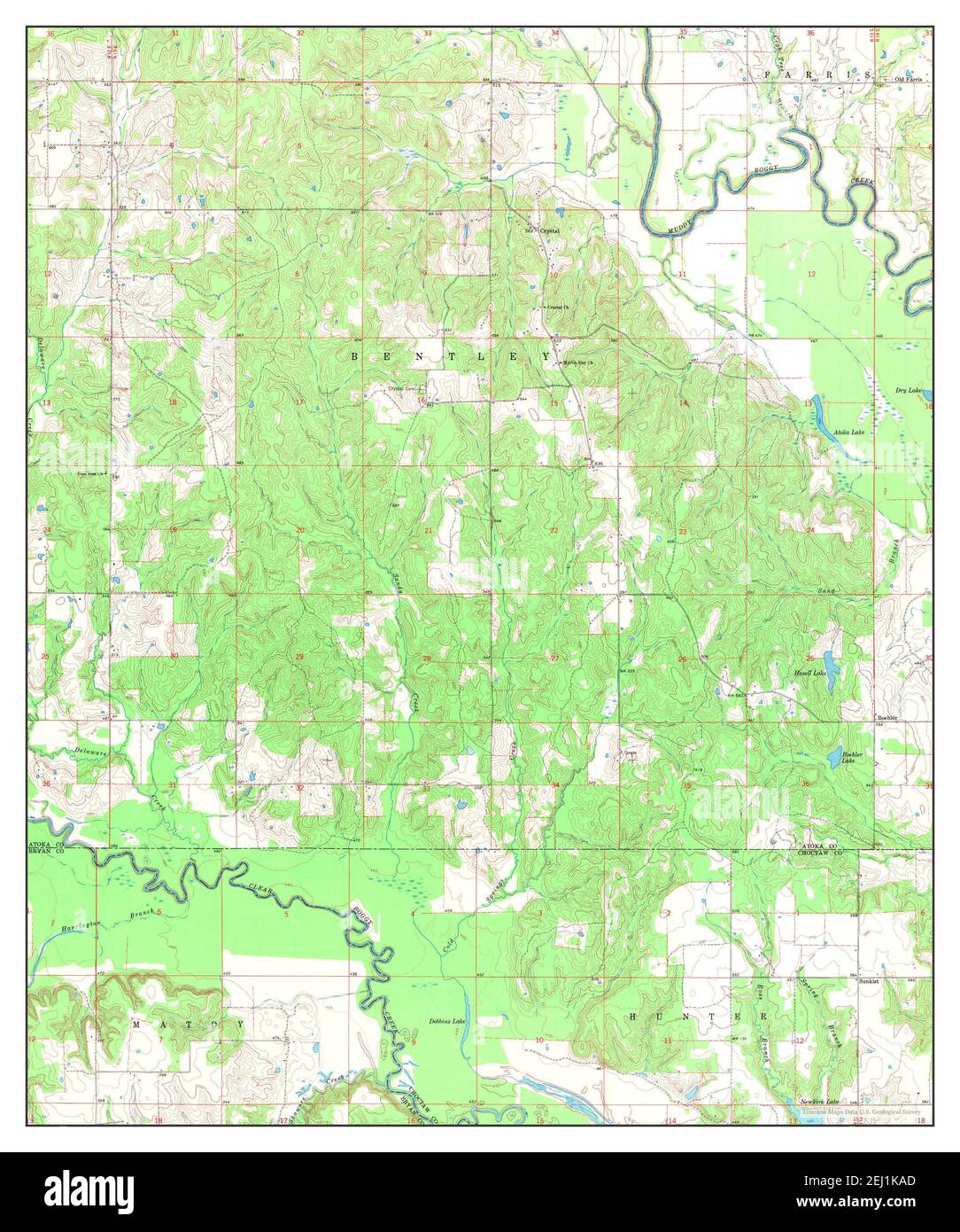Boswell NW, Oklahoma, map 1969, 124000, United States of America by