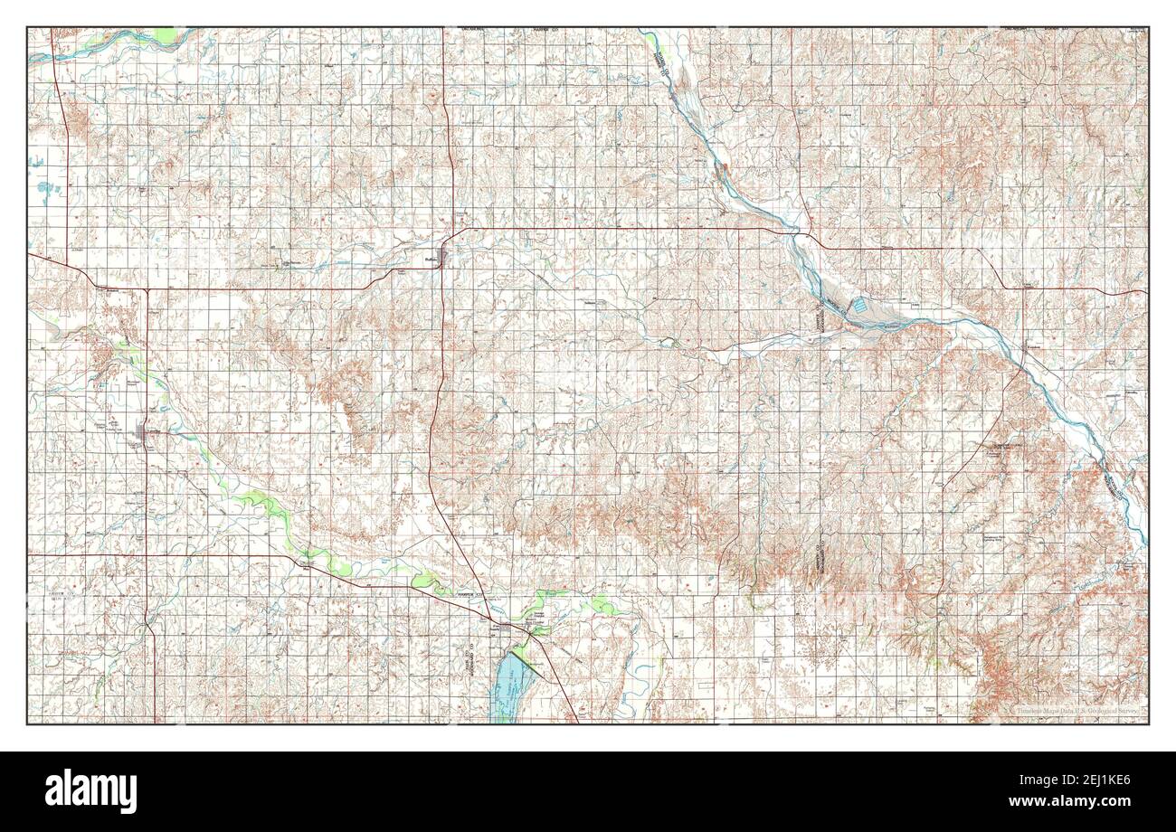 Buffalo, Oklahoma, map 1985, 1:100000, United States of America by Timeless Maps, data U.S. Geological Survey Stock Photo