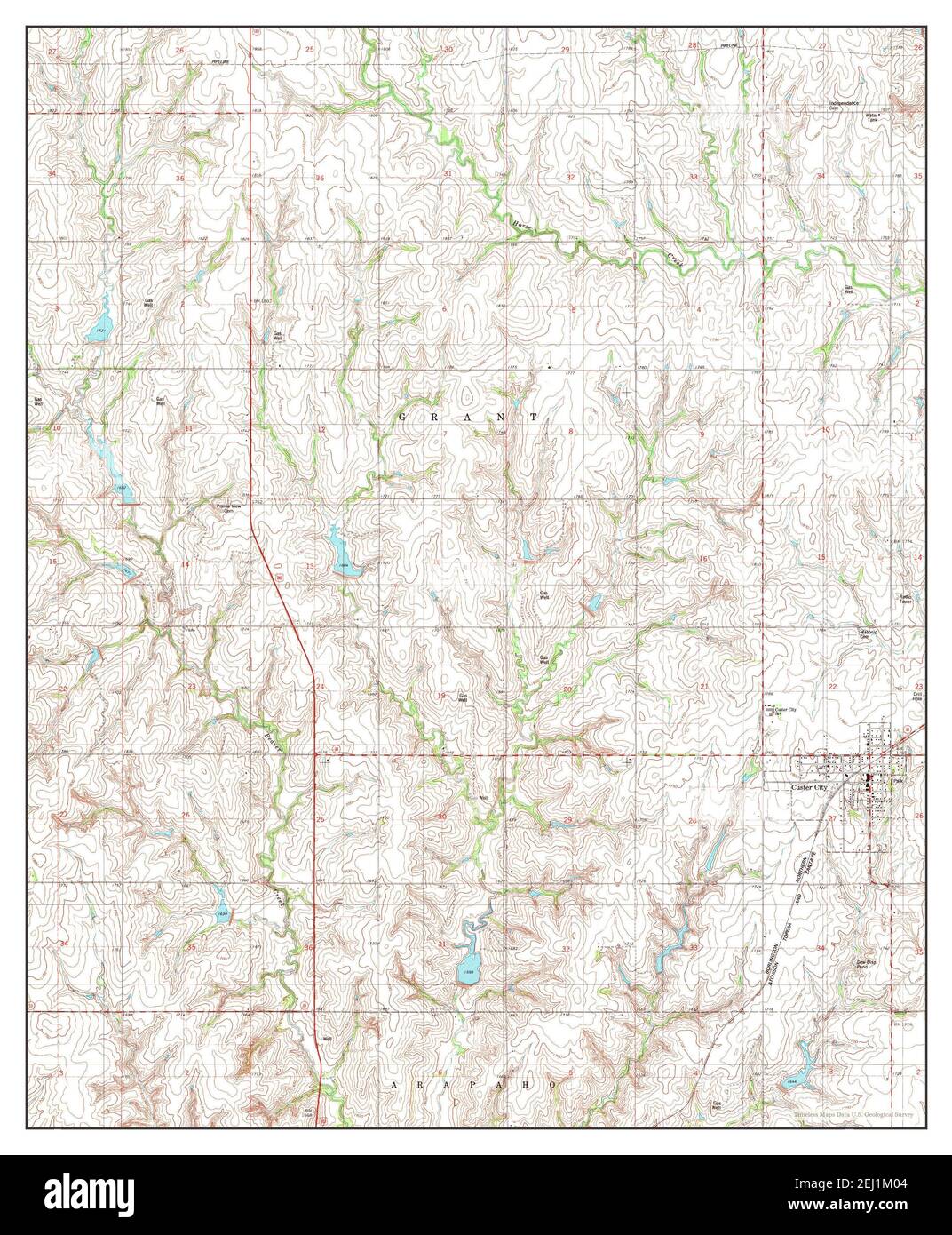 Custer city map Cut Out Stock Images & Pictures Alamy