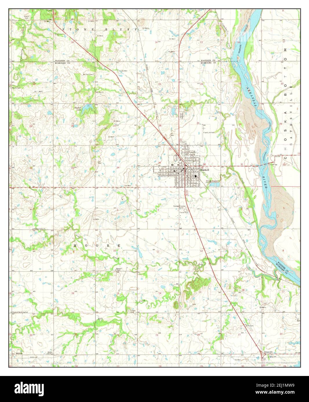 Map of haskell hires stock photography and images Alamy